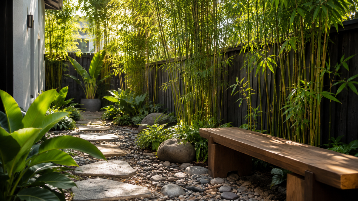 Bamboo & Pebbles Landscaping Ideas: Create a Zen or Tropical Garden in Leppington Style