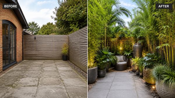From Concrete to Jungle: Transforming a Paved Patio in 48 Hours