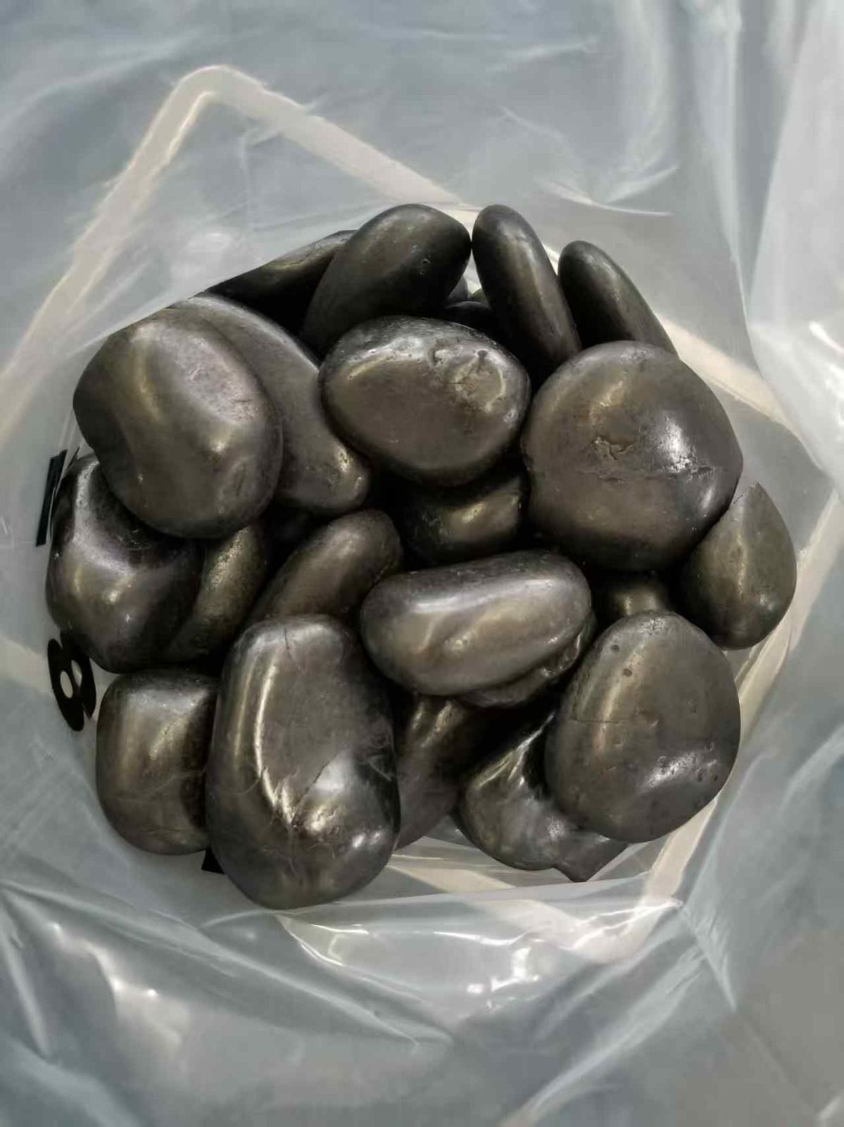 Polished Black Pebbles