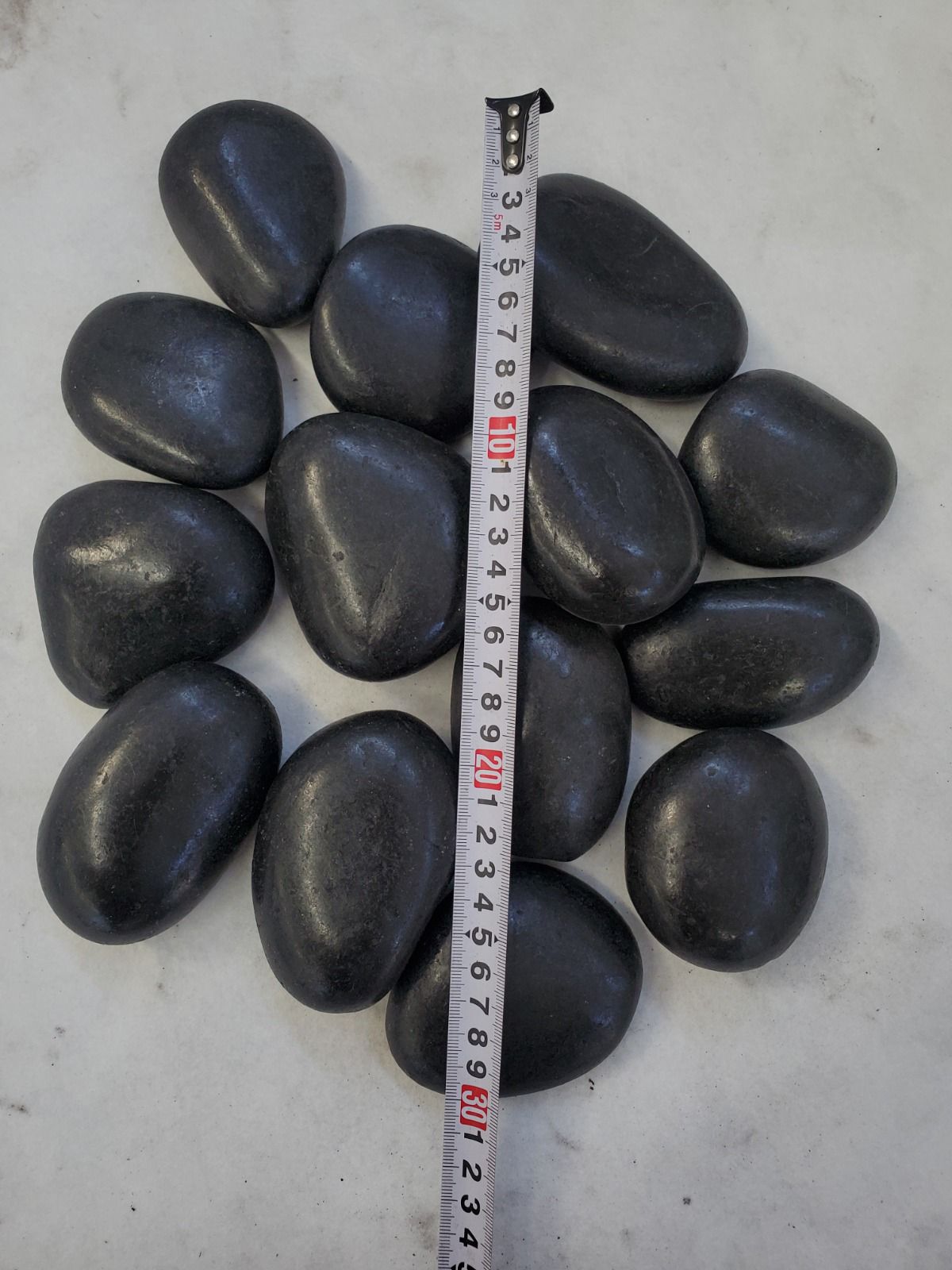 Polished Black Pebbles