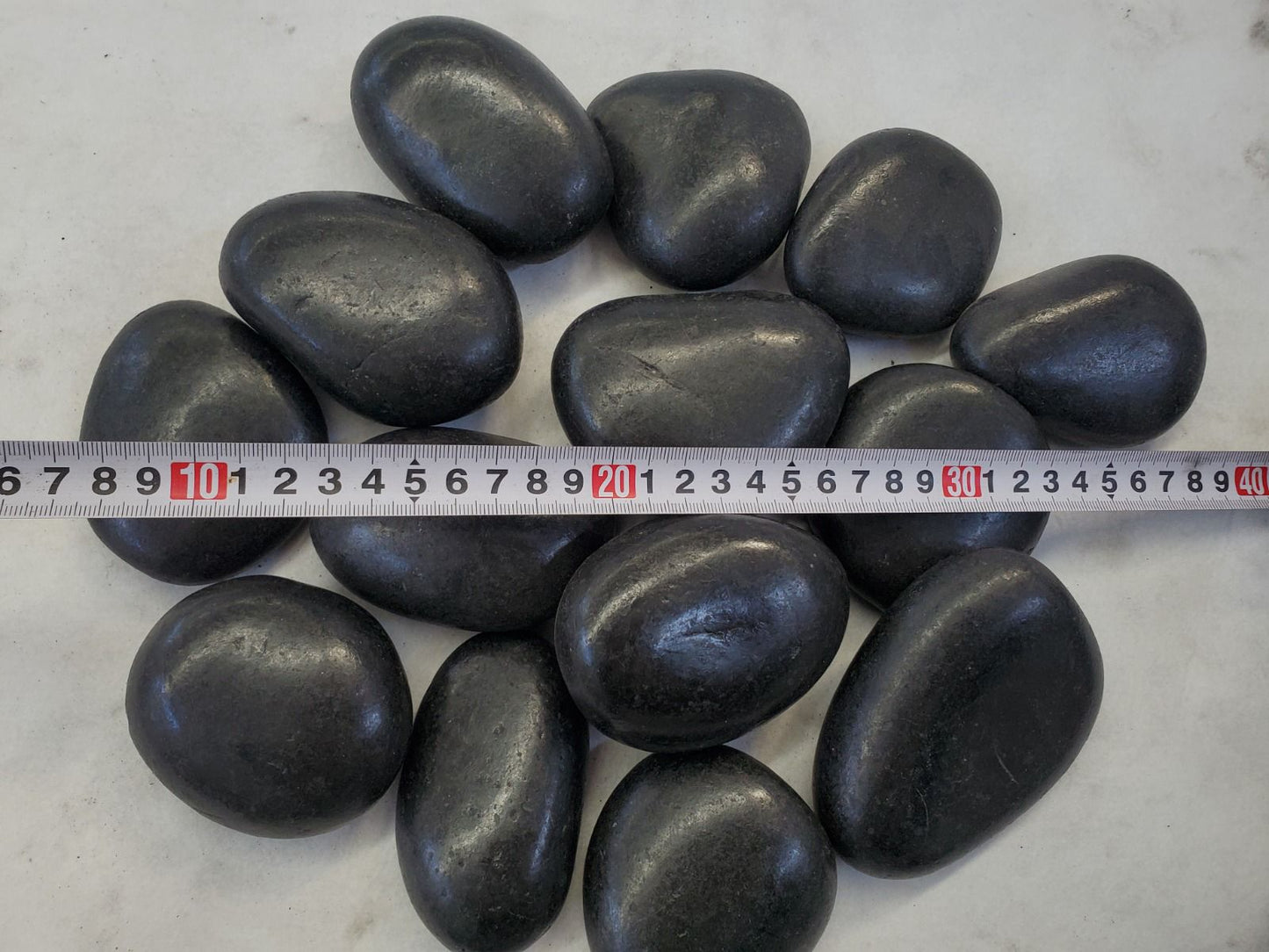 Polished Black Pebbles