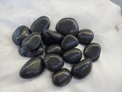 Polished Black Pebbles