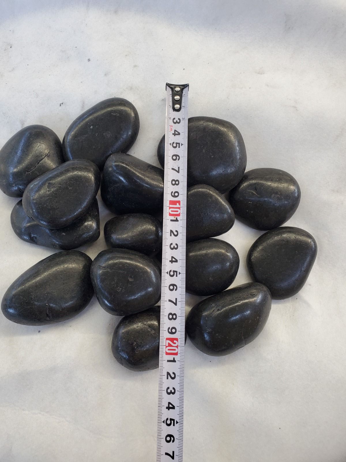 Polished Black Pebbles