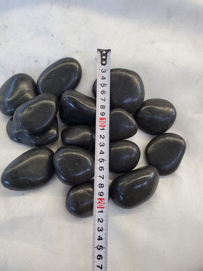 Polished Black Pebbles
